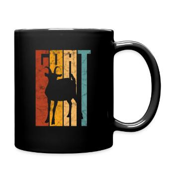 Goat - Full Colour Mug - black - Right