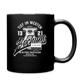 Bochum Perle Westfalens - Tasse einfarbig - Schwarz - Rechts
