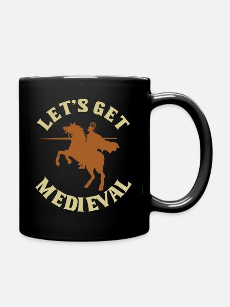 Chevaliers du Moyen Âge - Mug uni - noir
