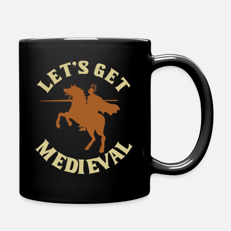 Chevaliers du Moyen Âge - Mug uni - noir