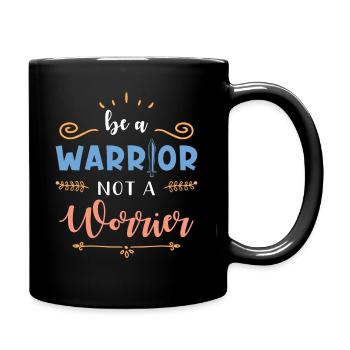 Inspiration Zitat Spruch Kämpfer - Tasse einfarbig - Schwarz - Rechts