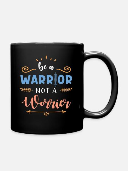 Inspiration Zitat Spruch Kämpfer - Tasse einfarbig - Schwarz