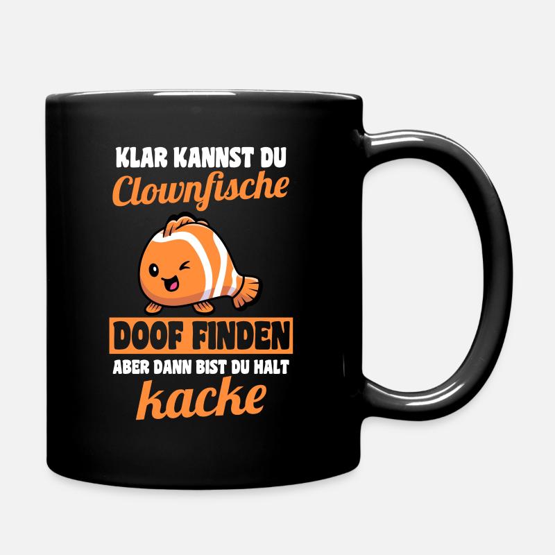 Clownfisch - Tasse einfarbig - Schwarz