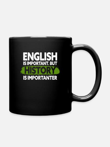 Geschichte - Tasse einfarbig - Schwarz