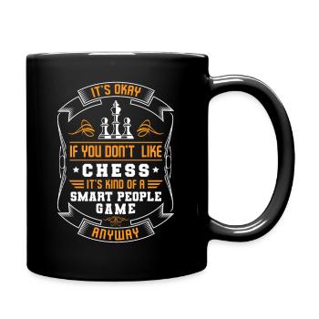 Chess Player Smart Peoples Game - Tasse einfarbig - Schwarz - Rechts