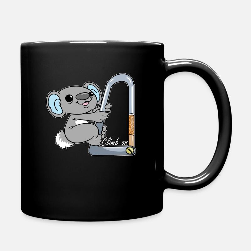 Koalabär Koala Bouldern Klettern Boulderer - Tasse einfarbig - Schwarz