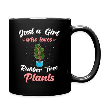 Rubber plant - Full Colour Mug - black - Right