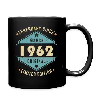 Mars 1962 Vintage Retro Anniversaire - Mug uni - noir - Droite
