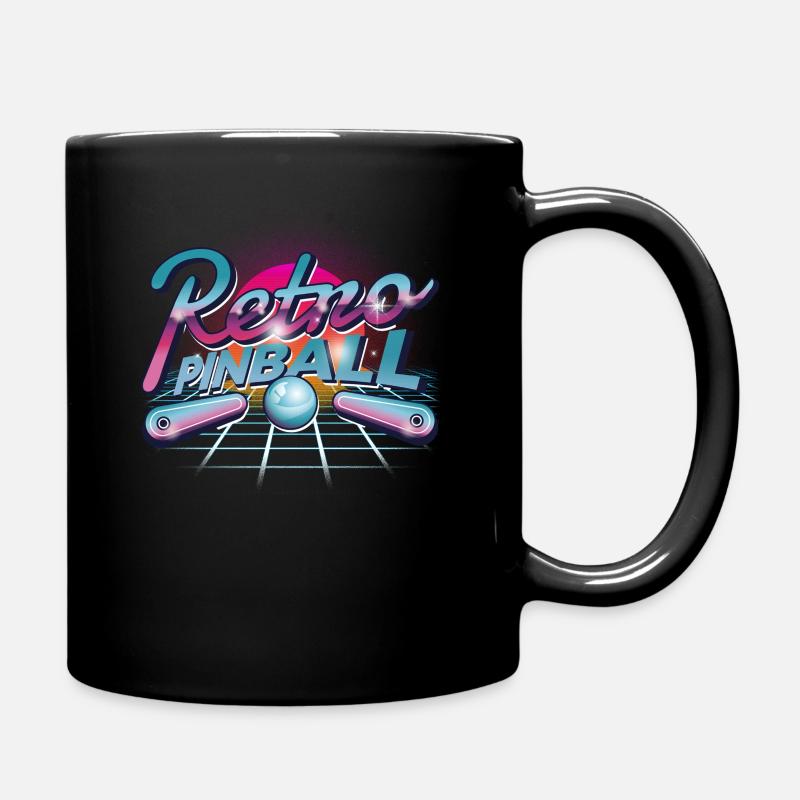 Flipper Flipperautomat Arcade Retro Spieleautomat - Tasse einfarbig - Schwarz