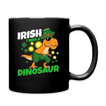 Irlandais J’étais un dinosaure Dino St Patricks Day Toddle - Mug uni - noir - Droite