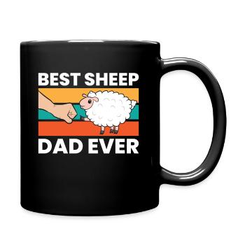 Best Sheep Dad Ever Cute Sheep - Full Colour Mug - black - Right