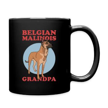 Malinois Belge Grand-père Berger Belge - Mug uni - noir - Droite