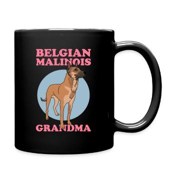 Malinois Belge Grand-mère Berger Belge - Mug uni - noir - Droite