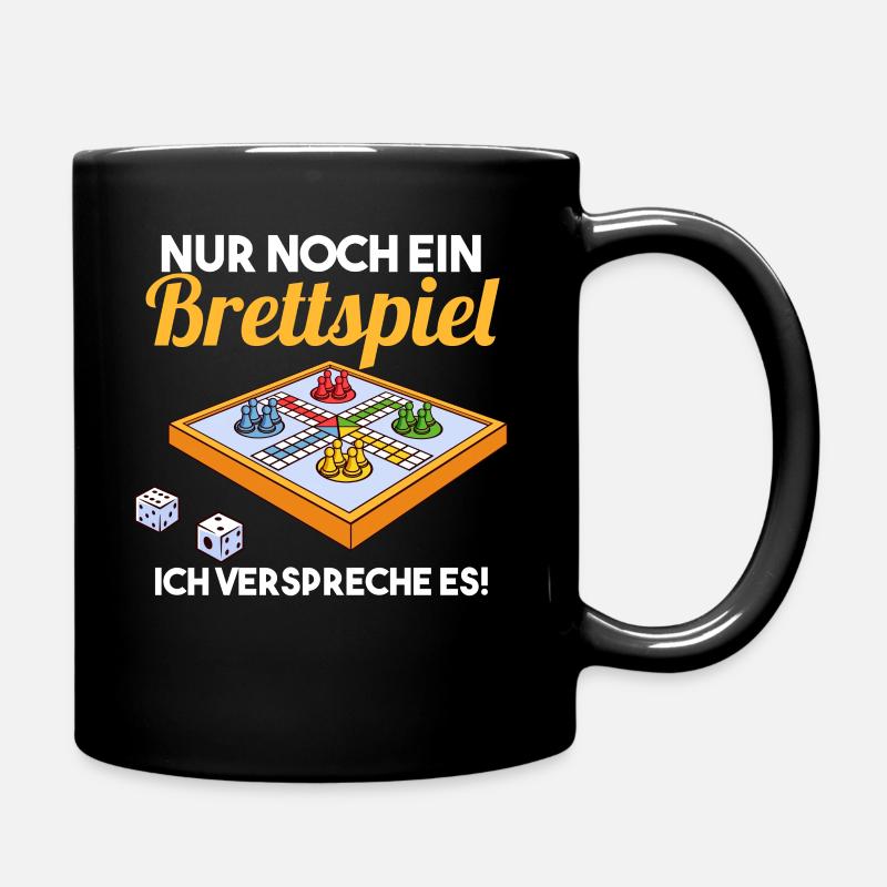 Brettspiel - Tasse einfarbig - Schwarz