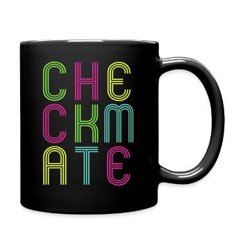 Chess Player CheCkmAte Club Team - Tasse einfarbig - Schwarz - Rechts