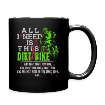Dirt Bike - Full Colour Mug - black - Right