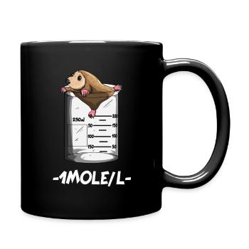 Professeur de chimie 1 Mole / L Mole Chimie Science - Mug uni - noir - Droite