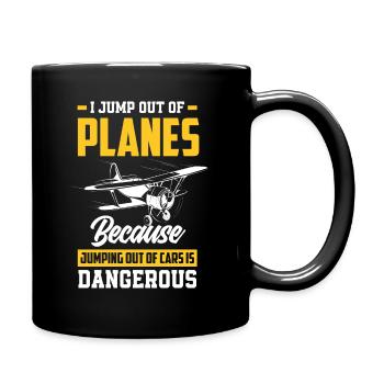 Parachutistes parachutistes - Mug uni - noir - Droite