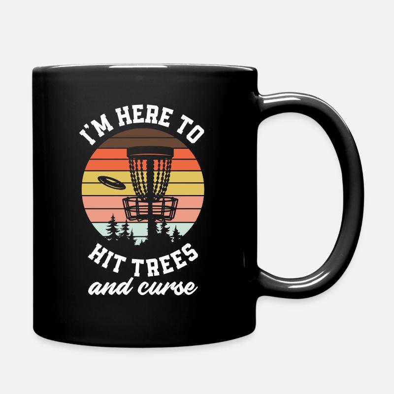 Lustiges Discgolf Discgolfer Geschenk - Tasse einfarbig - Schwarz