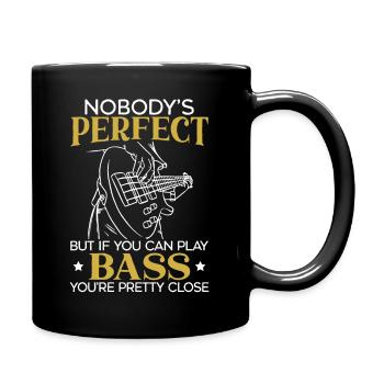 BassGitarrist Bassist Gitarrist Musiker - Tasse einfarbig - Schwarz - Rechts