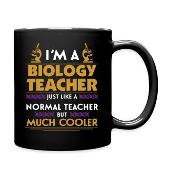 Professeur de biologie - Mug uni - noir - Droite