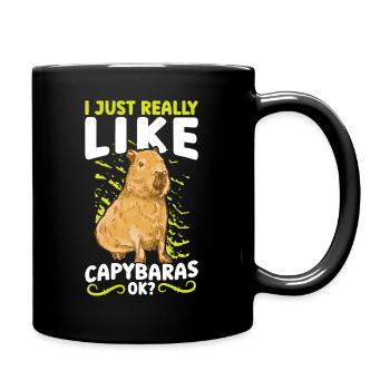 J’aime vraiment Capybaras, OK? - Mug uni - noir - Droite