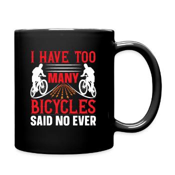 Cycling, cycling, cycling - Full Colour Mug - black - Right
