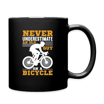 Cycling, cycling, cycling - Full Colour Mug - black - Right