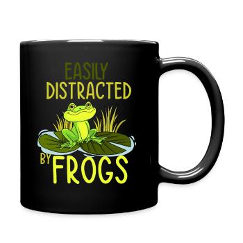 Frosch - Tasse einfarbig - Schwarz - Rechts