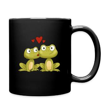 Frosch - Tasse einfarbig - Schwarz - Rechts