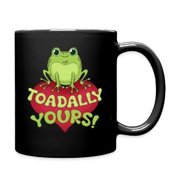 Frosch - Tasse einfarbig - Schwarz - Rechts