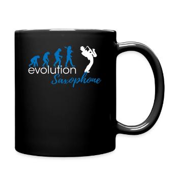 Saxophone Evolution - Tasse einfarbig - Schwarz - Rechts