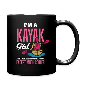 Kajak - Tasse einfarbig - Schwarz - Rechts