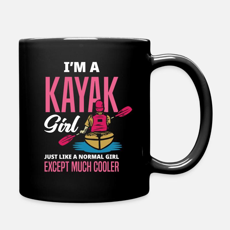 Kajak - Tasse einfarbig - Schwarz