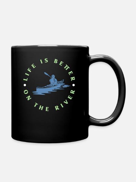Kayak - Full Colour Mug - black