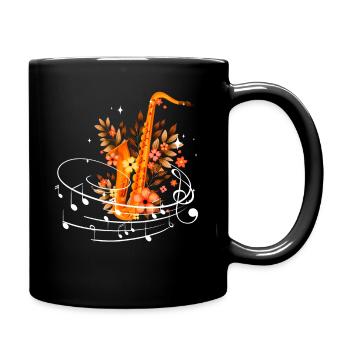 Musiciens De Musique Saxophone Saxophone Musicien - Mug uni - noir - Droite