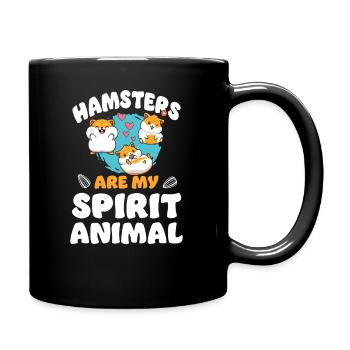 Hamster Hamsters Are My Spirit - Full Colour Mug - black - Right