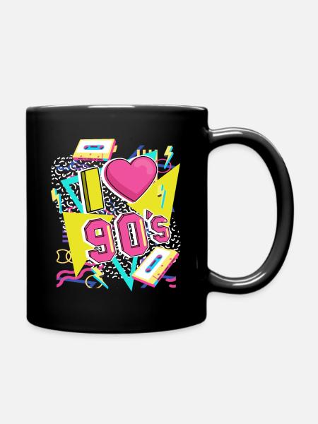 J’adore le 90s 90er Jahre Retro - Mug uni - noir