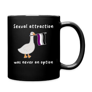 Asexual Goose for Asexual Pride Asexuality - Full Colour Mug - black - Right