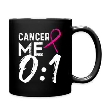 Krebs Chemotherapie Chemo Geschenk - Tasse einfarbig - Schwarz - Rechts