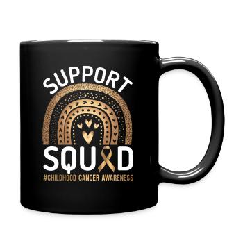 Krebs Chemotherapie Chemo Geschenk - Tasse einfarbig - Schwarz - Rechts