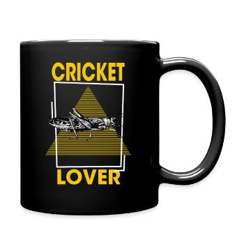 Cricket Lover - Kricket, Animals, Krekel - Tasse einfarbig - Schwarz - Rechts