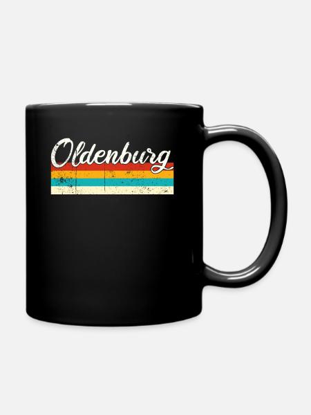 Oldenburg Retro Vintage - Tasse einfarbig - Schwarz