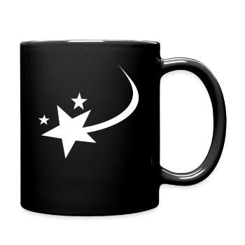 Shooting Star White - Full Colour Mug - black - Right