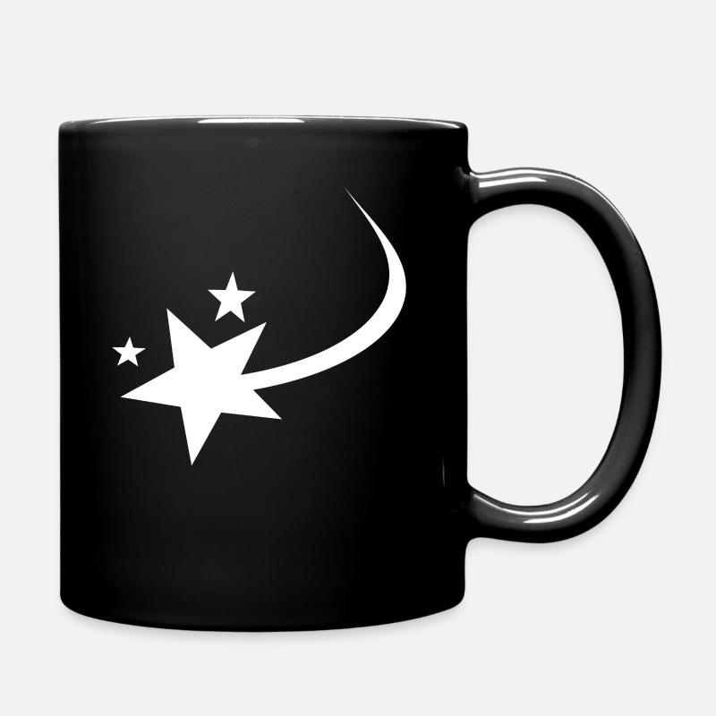 Étoile filante Blanche - Mug uni - noir