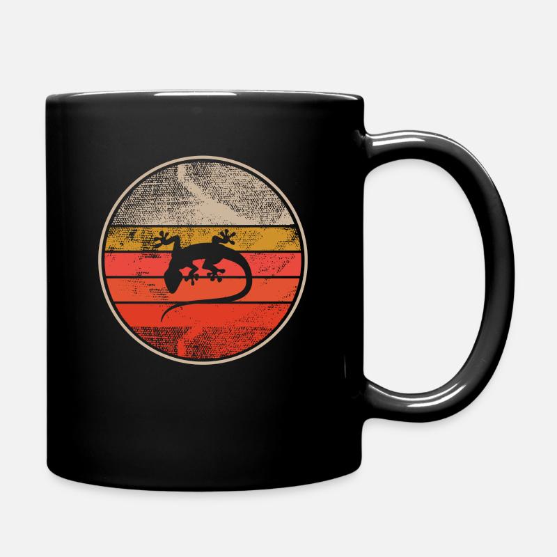 Gecko Eidechsen Reptilien - Tasse einfarbig - Schwarz