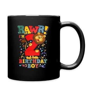 Lion Boy Anniversaire 2 - Mug uni - noir - Droite