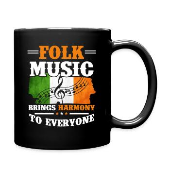 Folk Music Ireland - Full Colour Mug - black - Right