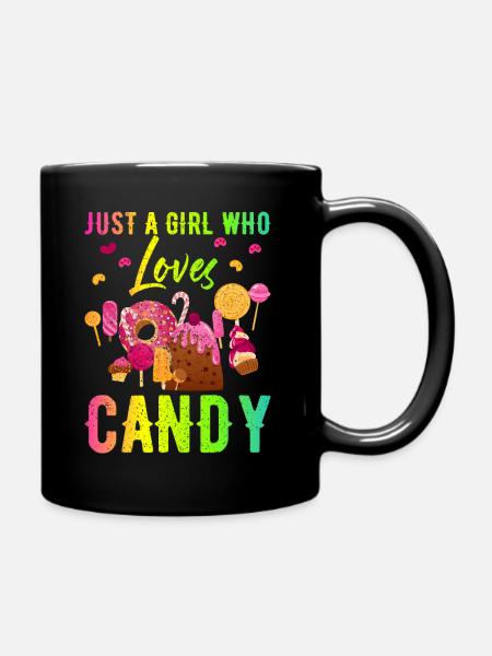Süßigkeiten - Tasse einfarbig - Schwarz