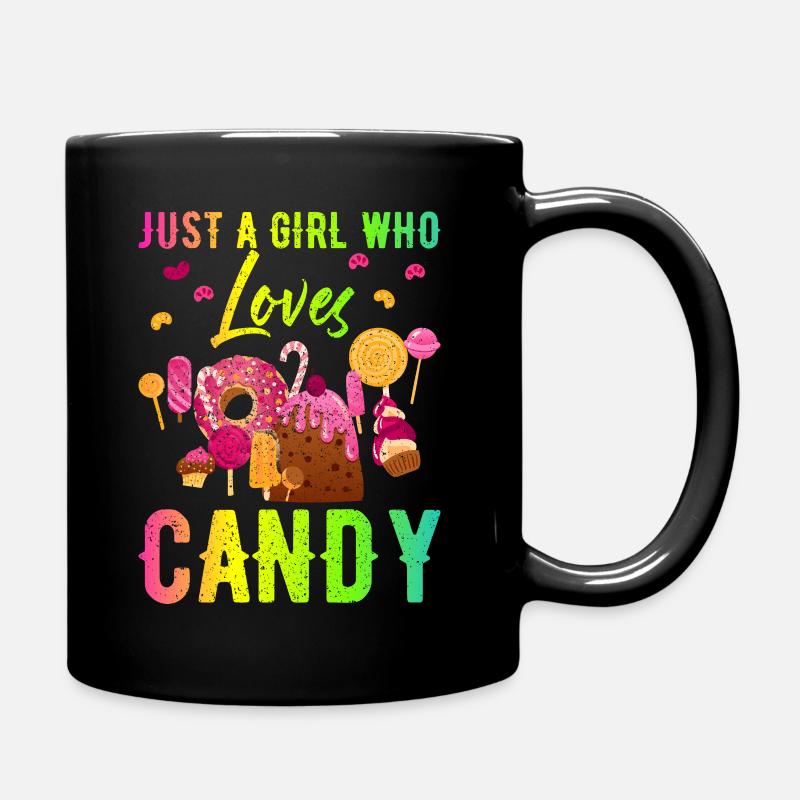 Süßigkeiten - Tasse einfarbig - Schwarz